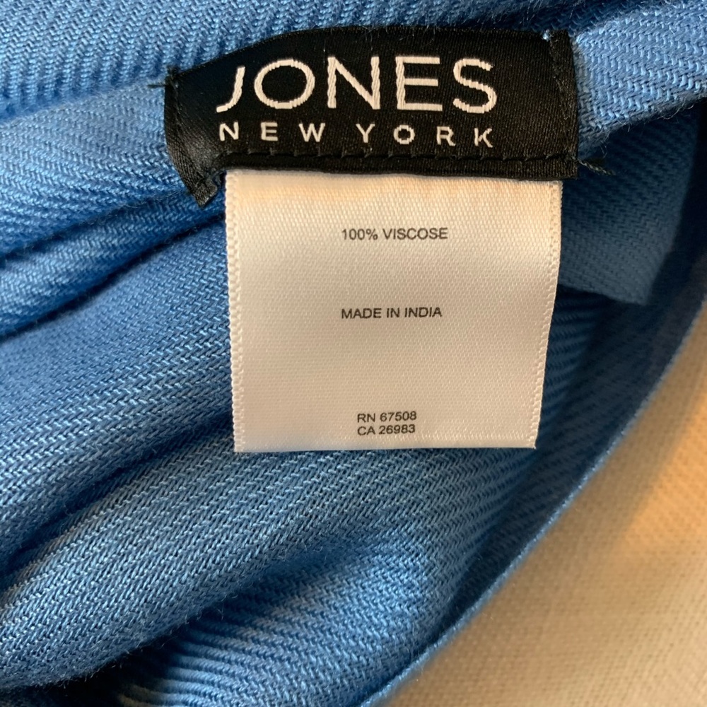 🌷Jones of New York Scarf Light Blue Oversized - Picture 4 of 5